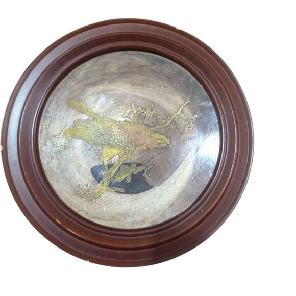 Reed & Barton Limited Edition Audubon Red-Shouldered Hawk Decorative Wall Plate - Picture 4 of 8